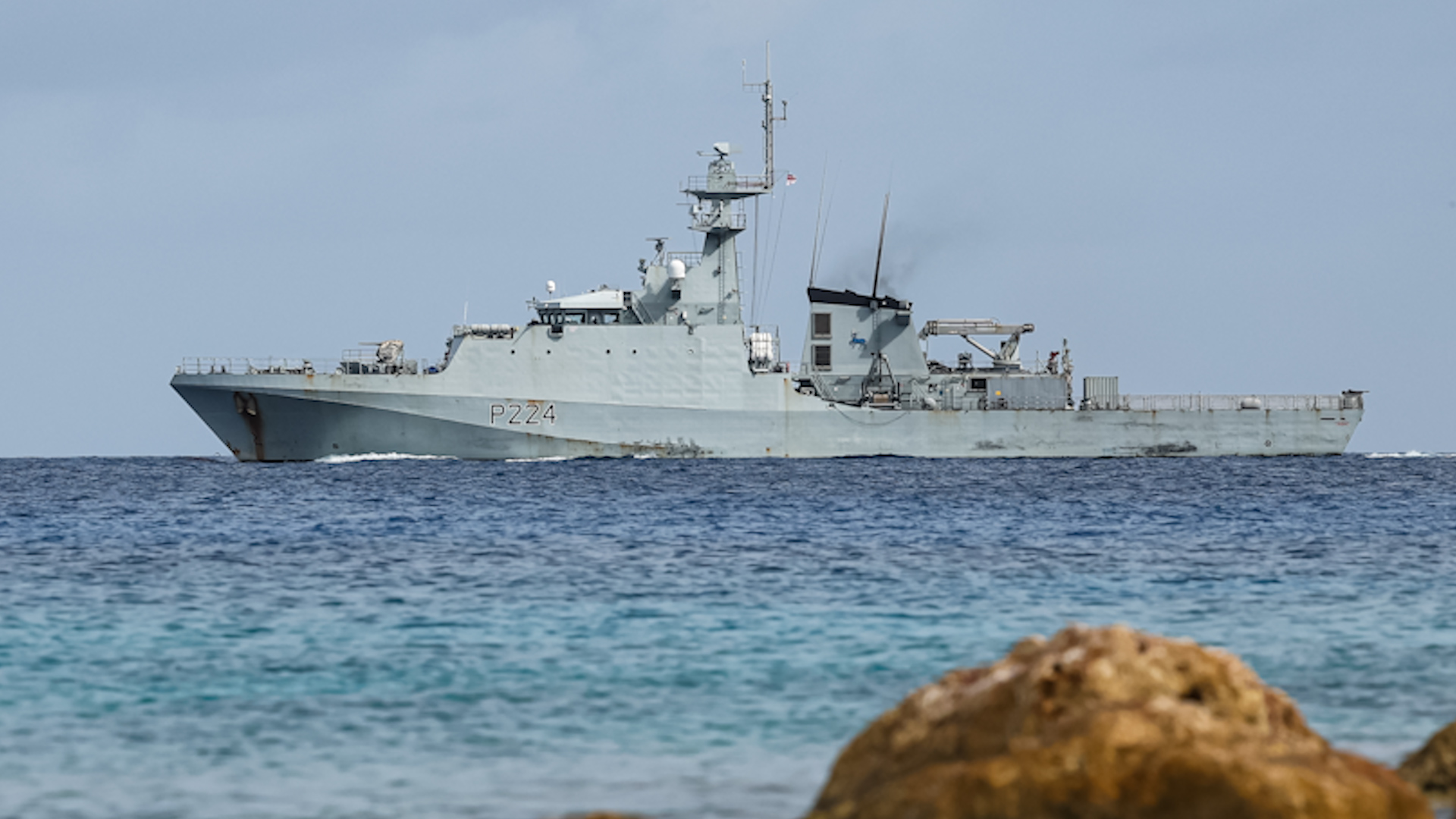 HMS Trent apoya a los territorios de ultramar del Reino Unido en preparación para la temporada de huracanes 06072024 CRÉDITO MOD